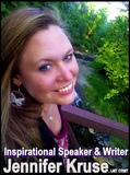 Inspirational Speaker & Writer, Jennifer Kruse, LMT CRMT.  aka the 